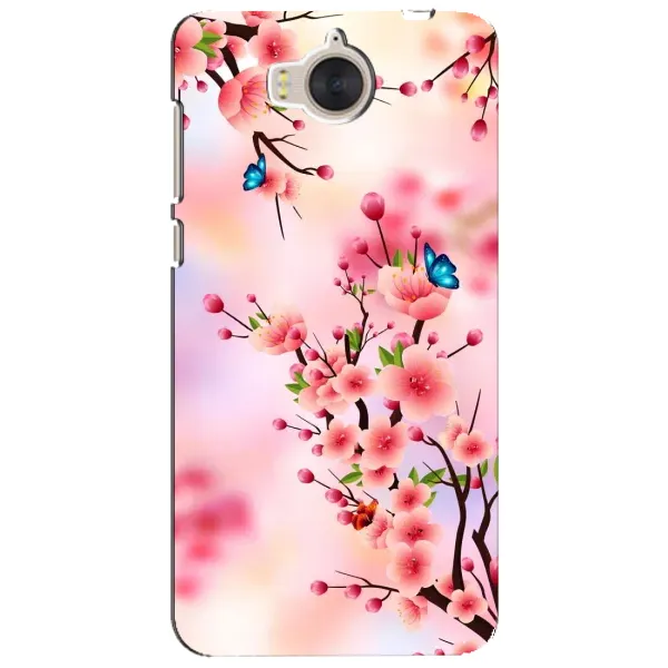 Чехол с рисунком «Бабочки на сакуре» для Huawei Y5 2017 (MYA) Чехол с рисунком «Бабочки на сакуре» для Huawei Y5 2017 (MYA)
