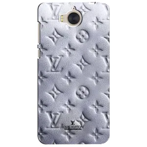 Текстурный Чехол Louis Vuitton для Хуавей У5 (2017) (Белый ЛВ)