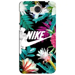 Силиконовый Чехол на Huawei Y5-2017, MYA с картинкой Nike (Цветочный Nike)