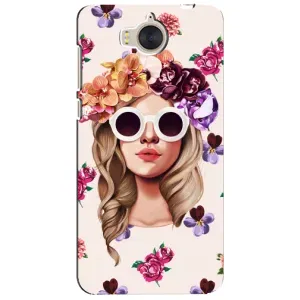 Чехол с картинкой Модные Девчонки Huawei Y5-2017, MYA (Девушка в очках)