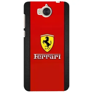 Силиконовый бампер с картинкой машины на Huawei Y5-2017, MYA (Ferrari Logo)