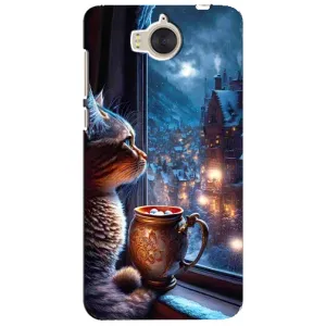 Чехлы на Новый Год Huawei Y5-2017, MYA (Кот новогодний)