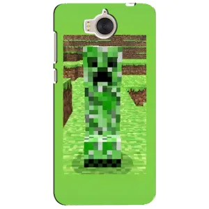 Чехлы для Huawei Y5-2017, MYA (Персонажи Майн Крафт) (Крипер 2)