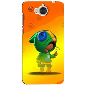 Чехол Бравл Старс для Huawei Y5-2017, MYA (LEON в кофте)