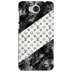 Чехол Стиль Louis Vuitton на Huawei Y5-2017, MYA (LV на белом)