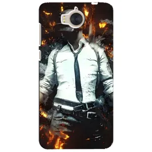 Силиконовый чехол с картинкой "Герой Pubg" на Huawei Y5-2017, MYA (Man Пубг)