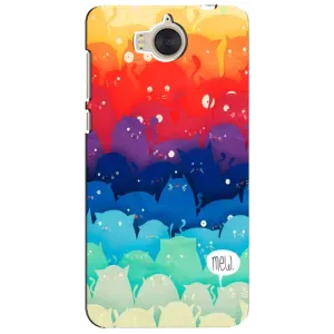 Силиконовый чехол с котиком для Huawei Y5-2017, MYA (Mew)