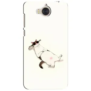 Чехол на тематику: Коты для Huawei Y5 2017 (MYA) (Отдых)