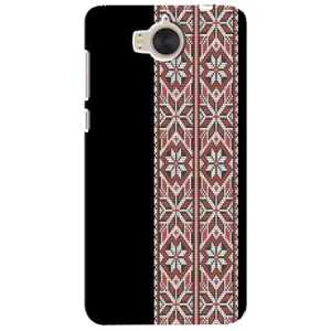 Силиконовый Чехол на Huawei Y5-2017, MYA с картинкой Вышиванки (Стильная вишиванка)
