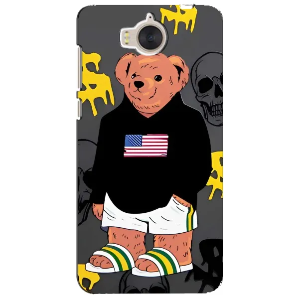 Чехол с рисунком «Teddy USA» для Huawei Y5 2017 (MYA) Чехол с рисунком «Teddy USA» для Huawei Y5 2017 (MYA)
