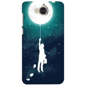 Чехол (ТПУ) с планетами на Huawei Y5-2017, MYA (To The moon)