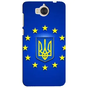 Чехол с Украинской символикой на Хуавей У5 (2017) (Украина это Европа)