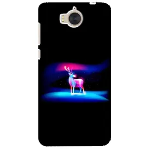 Силиконовый бампер с картинкой животных для Huawei Y5-2017, MYA (Яркий олень)