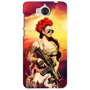 ЗСУ Чехлы (TPU) для Huawei Y5-2017, MYA (Женщина солдат)