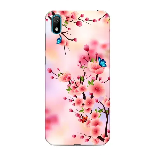 Чехол с рисунком «Бабочки на сакуре» для Huawei Y5 2019 Чехол с рисунком «Бабочки на сакуре» для Huawei Y5 2019