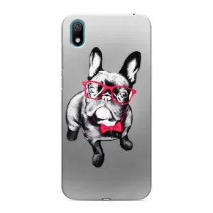 Чохол (ТПУ) Милі песики для Huawei Y5 2019 (Бульдог в окулярах)