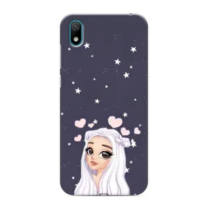Чохол Стильні дівчата на Huawei Y5 2019 (Дівчина та серця)