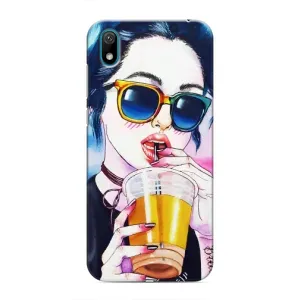 Чохол з картинкою Модні Дівчата Huawei Y5 2019 (Дівчина з коктейлем)