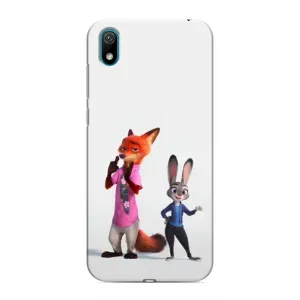 Силиконовый чехол с принтом Зоотрополіс для Huawei Y5 2019 (Джуди и Ник)