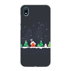 Силіконовий бампер на різдво для Huawei Y5 2019 (Місто зимове)