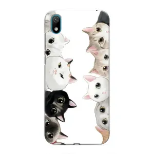 Силіконовий чохол з котиком для Huawei Y5 2019 (Коти)