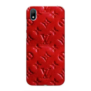 Текстурный Чехол Louis Vuitton для Хуавей У5 (2019) (Красный ЛВ)