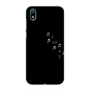 Чохол з картинками на чорному фоні для Huawei Y5 2019 (Ноти)