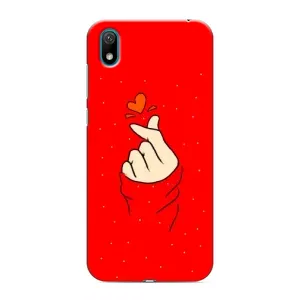 Чехлы (Знак сердечка) на Huawei Y5 2019 (Сердце на красном)