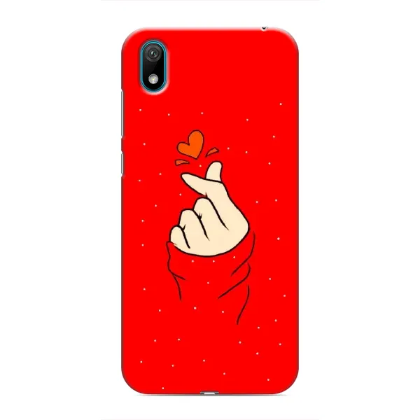 Чехол с рисунком «Сердце на красном» для Huawei Y5 2019 Чехол с рисунком «Сердце на красном» для Huawei Y5 2019
