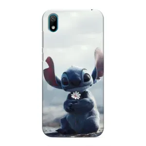 Чехол с рисунком Стич для Huawei Y5 2019 (Стич с цветочком)