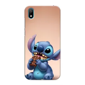 Чехол с рисунком Стич для Huawei Y5 2019 (Стич с шоколадом)