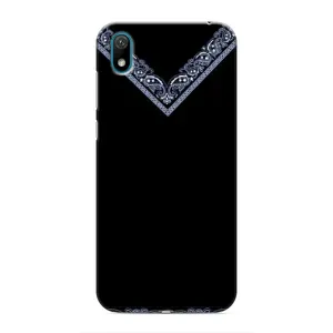 Силиконовый Чехол на Huawei Y5 2019 (Воротник вышиванки)