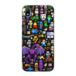 Чохол майнкрафт для Huawei Y5 2019 (Усі персонажі)