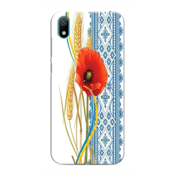 Чехол с рисунком «Вышиванка с цветком» для Huawei Y5 2019