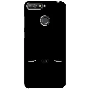 Силіконовий бампер з картинкою машини на Huawei Y6 Prime 2018 (Сілует Audi)