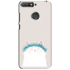 Чохол на тематику: Коти для Huawei Y6 Prime 2018 (Білий котик)