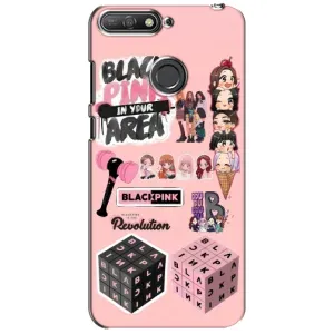Чехол с рисунком «BLACK PINK коллаж» для Huawei Y6 Prime 2018