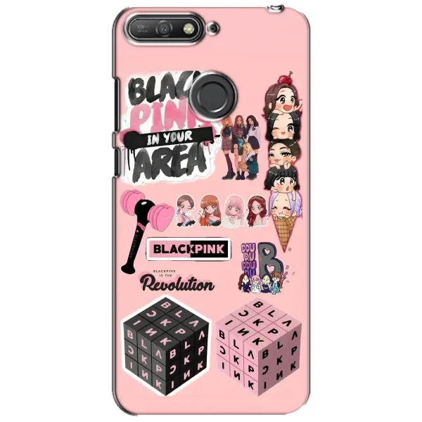 Чехол с рисунком «BLACK PINK коллаж» для Huawei Y6 Prime 2018