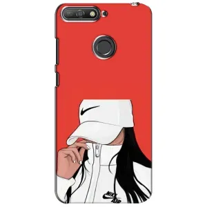 Силіконовый Чохол на Huawei Y6 Prime 2018 з картинкой Модных девушек (Дівчина Nike)