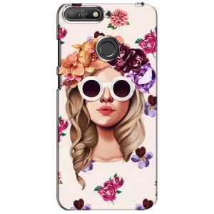 Чохол з картинкою Модні Дівчата Huawei Y6 Prime 2018 (Дівчина в окулярах)