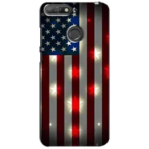 Чехол с рисунком «Флаг США 2» для Huawei Y6 Prime 2018
