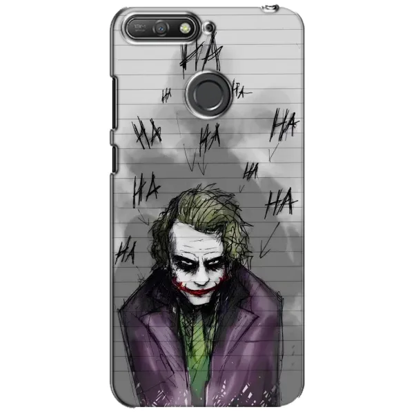 Чехол с рисунком «Joker клоун» для Huawei Y6 Prime 2018