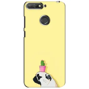 Бампер для Huawei Y6 Prime 2018 з картинкою "Песики" (Кактус на голові)
