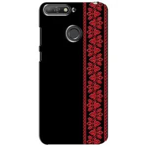 Силіконовый Чохол на Huawei Y6 Prime 2018 (Червона вишиванка)