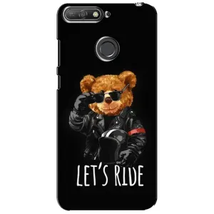 Чехол с рисунком «Модный Мишка» для Huawei Y6 Prime 2018