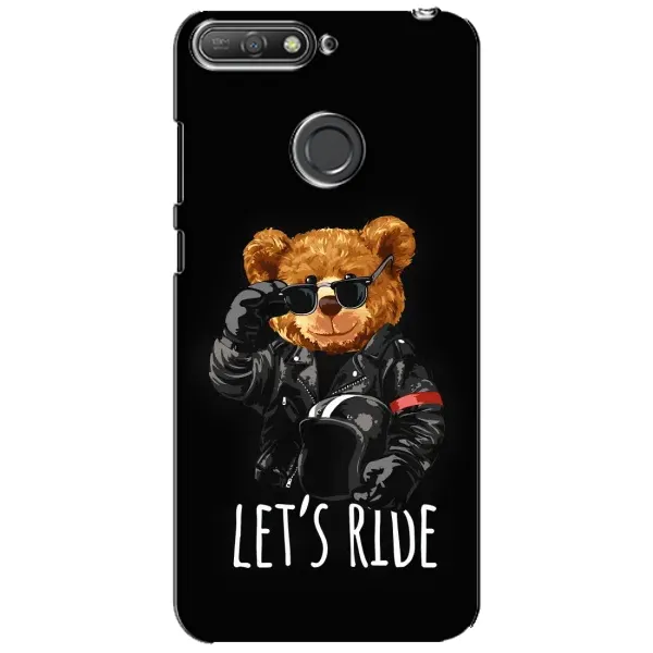 Чехол с рисунком «Модный Мишка» для Huawei Y6 Prime 2018