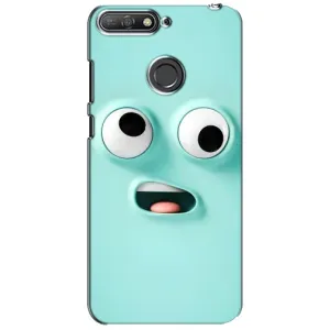 Силиконовые Чехлы (смешные стикеры) для Huawei Y6 Prime 2018 (Забавное мятное лицо)