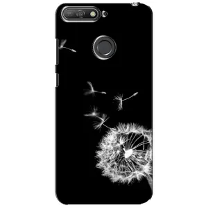 Силіконовий Чохол з кульбабками на Huawei Y6 Prime 2018 (Кульбабка на чорному)