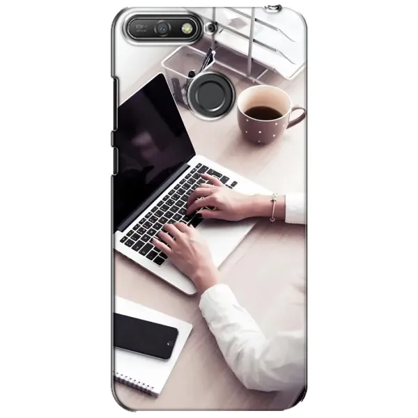 Чехол с рисунком «Офисный работник» для Huawei Y6 Prime 2018