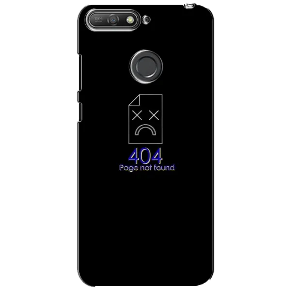 Чехол с рисунком «Ошибка 404» для Huawei Y6 Prime 2018